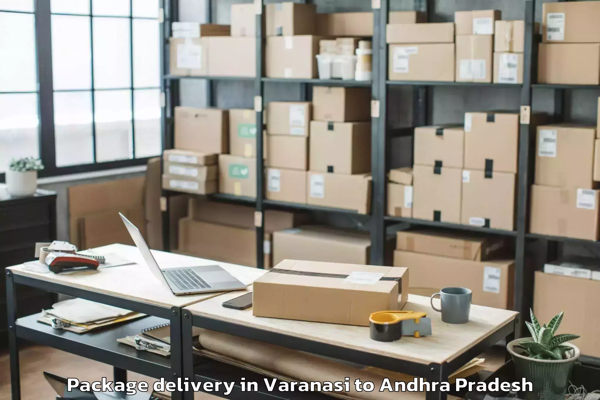 Quality Varanasi to Komarolu Package Delivery